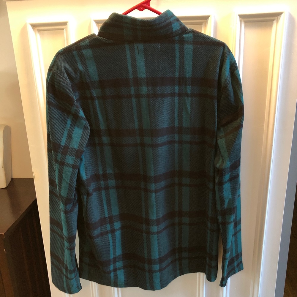 Chaps Golf Men's Fleece Flannel 1/4 Zip Jacket M - Picture 4 of 5